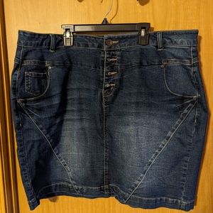 Ellos Stretch Denim Mini Size 18